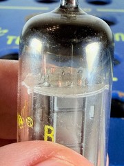 Westinghouse 6CG7 6FQ7 Black Plate D-Getter Tested Like NOS Tube