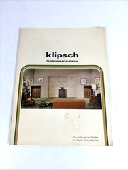 Klipsch Loudspeaker Systems Advertising Catalog with Price List 1970s Klipschorn