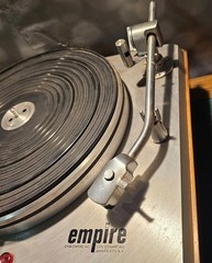 1962 Empire 298 3-Speed Turntable w/ Vintage Shure V15 Type II Cartridge TESTED