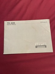 VINTAGE ORIGINAL ROLAND TR-606 Operation MANUAL Drumstick