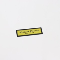 Western Electric paper sticker badge replacement piece 39mm(1.53″)X12mm(0.47″)