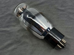 (1) Sylvania 6L6G Power Tube Etched Base Black Plates Tests NOS TV-7B/U