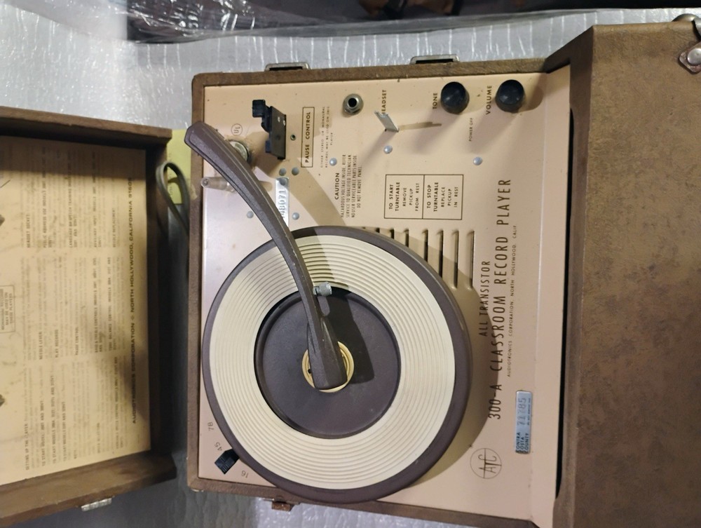 Audiotronics 300T Classroom Tutorette Record Player.