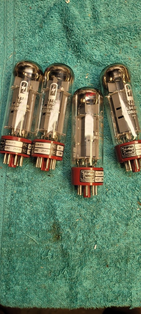 TAD EL34-STR QUAD Tubes Valves Redbase