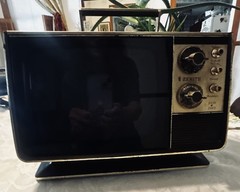 Television B&W Bicentennial “Spirit Of 76 “ AC 9 In Plug In Tested Working