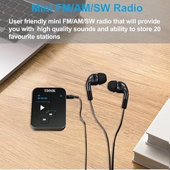 AM FM SW Mini Radio: Weight 0.95oz(27grams), Watch Size, Rechargeable USB,