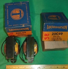 (2) NOS THORDARSON Choke 20C49 (58 ohms, 2700V Test, 5 Hy) Audio/Amp/Hi Fi Radio