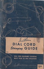 GENUINE ORIGINAL HOWARD W SAMS 1938-1947 DC-1 DIAL CORD STRINGING GUIDE