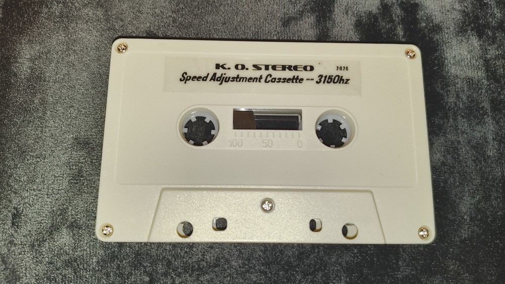 Cassette Deck Speed Calibration Test Tape