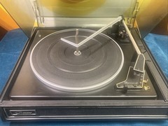 GARRARD 40b 4 Speed Turntable Record Player W Dust Cover WORKS SEE VIDEO England
