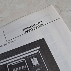GENERAL ELECTRIC Manual 7-4150A 1976 Photofact Illustrated Repair Service