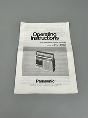 Panasonic RX-1230 Receiver Tape Recorder Shortwave Radio AC Power Cable Cord OEM