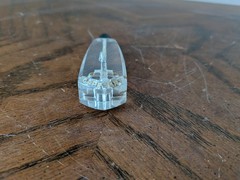 Clear Capehart Record Player Headshell