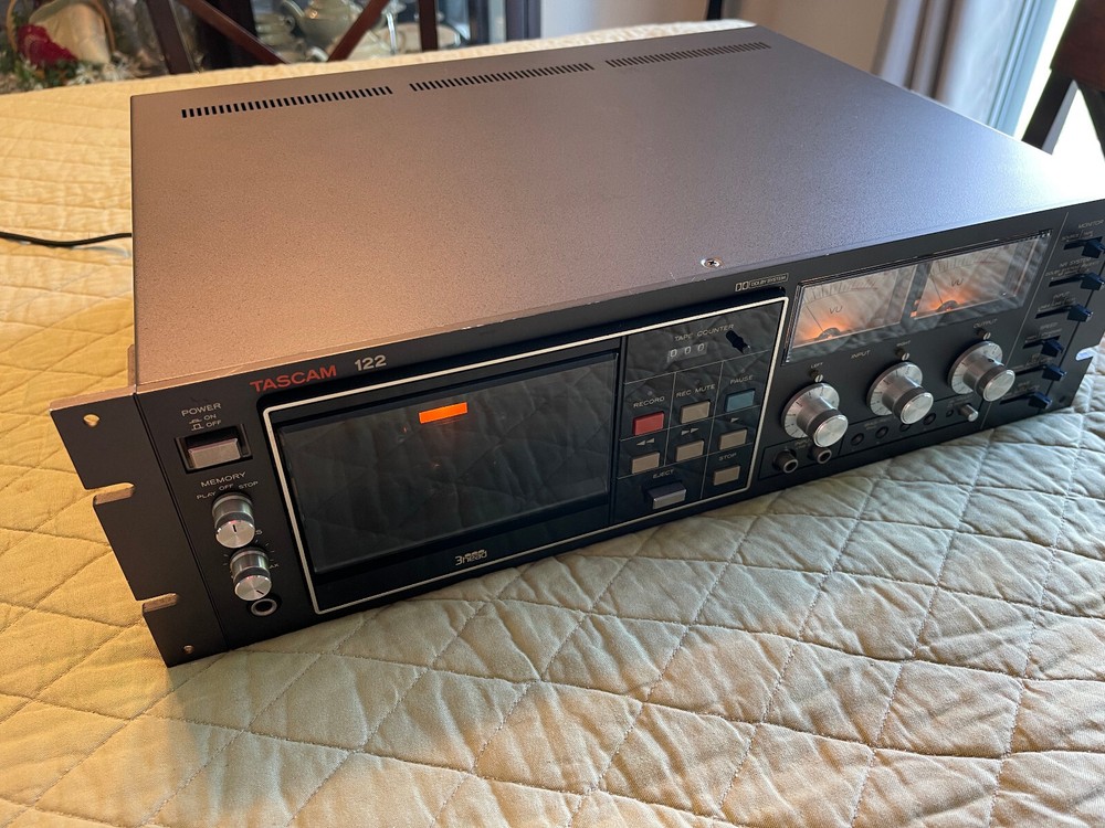 Tascam 122-B with XLR-INPUT and OUTPUT, SERVICED 100% WORKING, 6 months Warranty