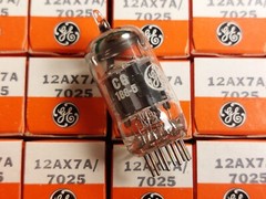 Single GE 12AX7A 7025 NOS NIB Vacuum Tube – Many Available
