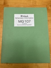 McIntosh MQ107 Parametric Equalizer Schematic Information OEM Genuine