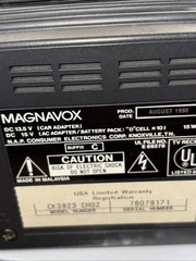 VINTAGE Magnavox Perfect View CK3923 CH01 Malaysia Portable TV WORKING TESTED