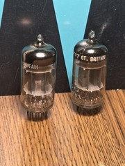 12AU7A Tube Pair Mullard Short Plate O-Get Blackburn UK Test NOS 96 % Hammond