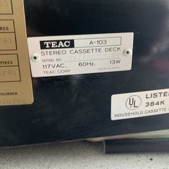 TEAC A-103