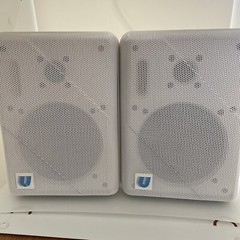 University Sound S-100 White Compact Monitor Speakers IN GREAT CONDITION