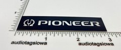 Pioneer Custom Made Aluminum Badge Speaker Amplifier Equalizer Self Stick