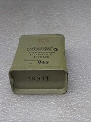 (1) Vintage SPRAGUE VITAMIN Q 1.0 mfd @ 600 D.C. Capacitor