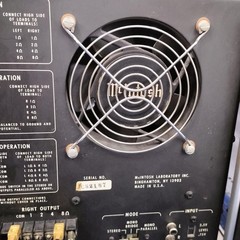 McIntosh MC2500 Silver Power Amplifier Tased Japan 100V + NTI-200 Converter Set