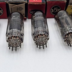 VTG NOS 12BH7 12BH7A Tube Lot 6 Pack RCA Sylvania Raytheon McIntosh Ampeg Audio