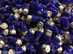 (6)COOL BLUE 8V-LED WEDGE BASE LAMPs/SX-780 SX-980 SX-880/STEREO/DIAL/Pioneer SX