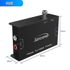 Phono Turntable Preamp,Low Noise Stereo Preamplifier with RCA Input/TRS