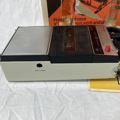 Vintage GE Cassette Tape Recorder M8321A With Original Box & Manual TESTED -READ