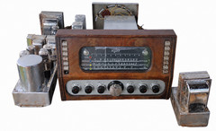 Vintage 1940s E.H. Scott 800B Radio Receiver w/ Dual Tube Chrome Amplifiers