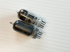Vacuum tube 6AG5 x 2 maker philco /.unkown Just tested good and FREE SHIP