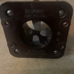 Vintage Bakelite 4 Pin Vacuum Tube Socket Base