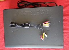 VTG Mitsubishi HS-U445 VHS Hi-Fi VCR 4 Head Video Cassette Recorder RCA Tested