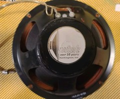 VINTAGE 1963 UTAH C-8R 8 INCH CHAMP SPEAKER 8 OHMS FENDER TWEED 5F1 MODEL