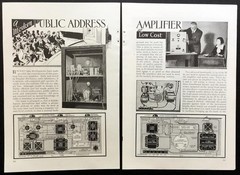 15 watt Amplifier Tube powered 1933 HowTo build PLANS 2 Inputs