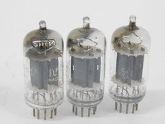 Tung-Sol 12AX7 Vintage Long Plate Slant Square Getter Audio Tubes (test as NOS)