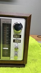SONY FM/AM RADIO MODEL ICF-9740W TABLETOP WOOD GRAIN 13″ X 9″ + Antenna SERVICED