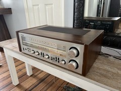 Vintage Late 1970’s Technics SA-600 FM/AM Stereo Silver Face Wood Receiver