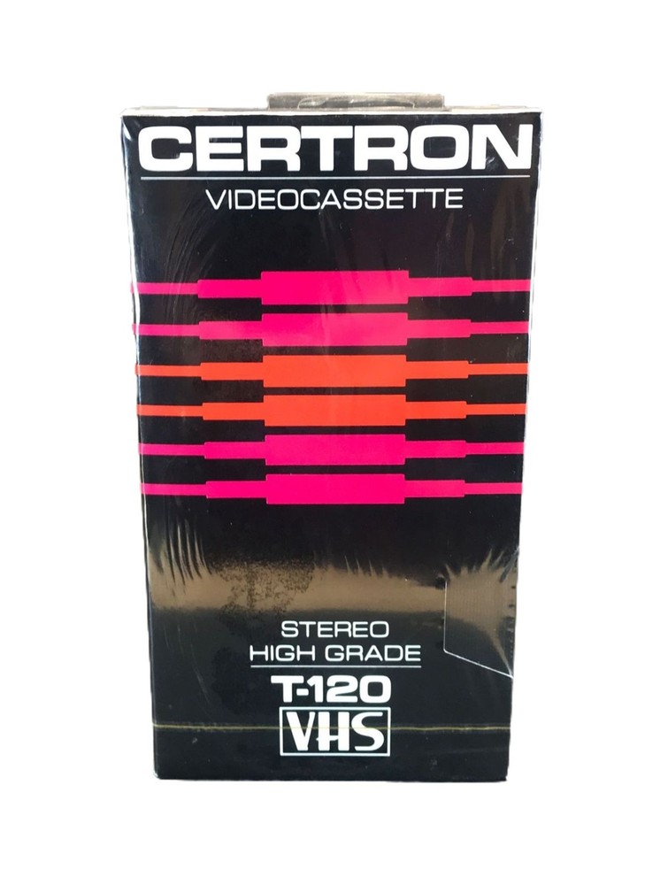 CERTRON VIDEOCASSETTE VHS BRAND NEW TAPE