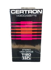 CERTRON VIDEOCASSETTE VHS BRAND NEW TAPE