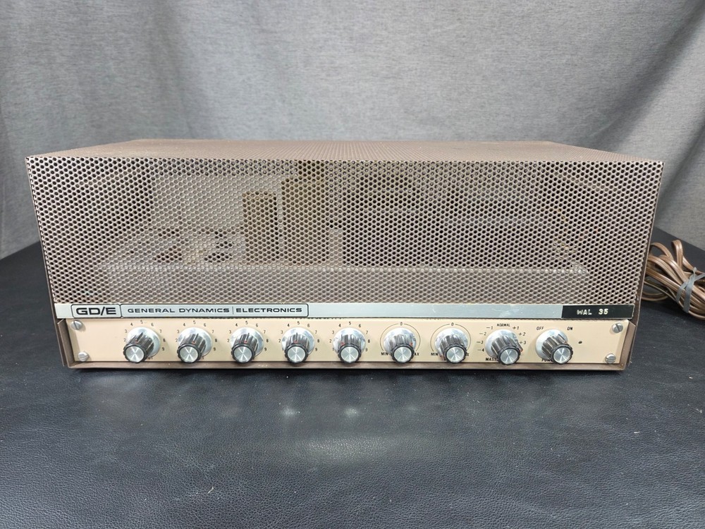 Stromberg Carlson APH-1050 APH-1100 Mono PA Tube Amplifier General Dynamics E