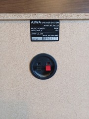 Vtg Pair Of Aiwa SX-77 Three Way Reflex Speakers. Sound Great In Good Shape.