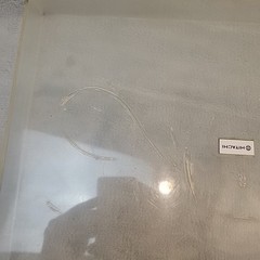Hitachi TURNTABLE HT-12 Part Dust Cover Lid Melt Marks As Is Read