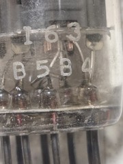 12AX7 Tube Pair Mullard Short Plate O-Get Blackburn UK Test Strong 85 % Hammond