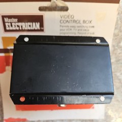 Vintage Master Electrician CATV TV VCR Selector Switch Video Control Box 4801