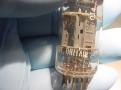 MULLARD BLACKBURN 12AX7 (I61-series circa 1959 STRONG TESTED) ***