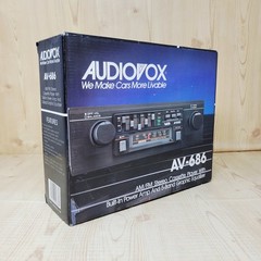 Vintage Audiovox AV-686 AM/FM Stereo Cassette Player with Amp and Equalizer NEW!
