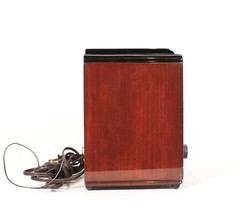 Vintage DeWald Miniature Tombstone Radio w/Stunning Piano Lacquer Finish * Works